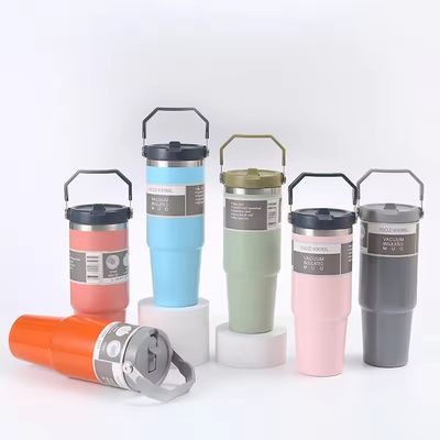 20oz 30oz de aço inoxidável Vacuo isolado tumbler com manobra tampa para escritório / carro / casa