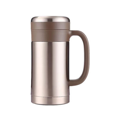 SUS304 Taça de café isolada de aço inoxidável de qualidade alimentar com manilha de 450 ml