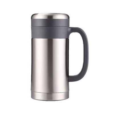 SUS304 Taça de café isolada de aço inoxidável de qualidade alimentar com manilha de 450 ml