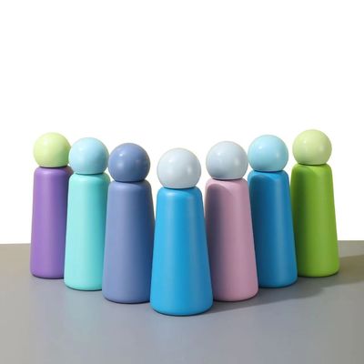 350ml/500ml coloridos de aço inoxidável isolado à prova de vazamento parede dupla