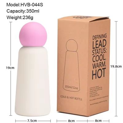 Copo de termo de aço inoxidável 304 com capacidade de 350 ml e isolamento à vácuo de parede dupla