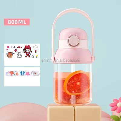 Estilo de design minimalista 800ml garrafa de plástico para esportes ao ar livre chaleira para adultos