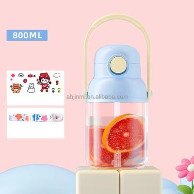Estilo de design minimalista 800ml garrafa de plástico para esportes ao ar livre chaleira para adultos