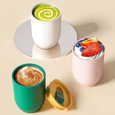 Viagem Ocasião 12oz AS plástico Colorful Tumbler de vinho com tampas Design moderno Eco-friendly