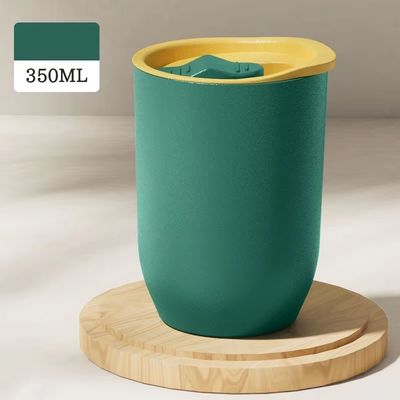 Garrafa portátil de água potável de suco de palha de grande capacidade para esportes ao ar livre 350 ml