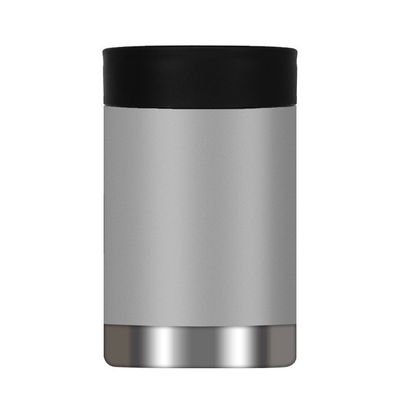 Aço inoxidável logotipo personalizado de metal de parede dupla isolado refrigerador de lata para escritório / carro / casa