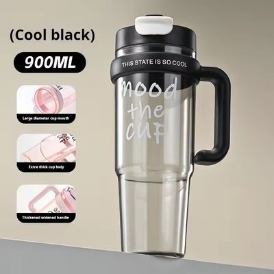 Copo de água de plástico 900ml BPA Free Spray Flask para meninas Esportes ao ar livre e viagens