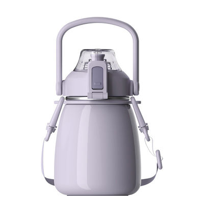 Tipo de metal garrafa de água de aço inoxidável isolado grande ventre copos de vácuo frascos para crianças