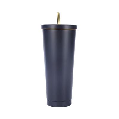 Dupla parede isolada 304 revestimento de aço inoxidável tumbler com tampa para vinho quente e frio
