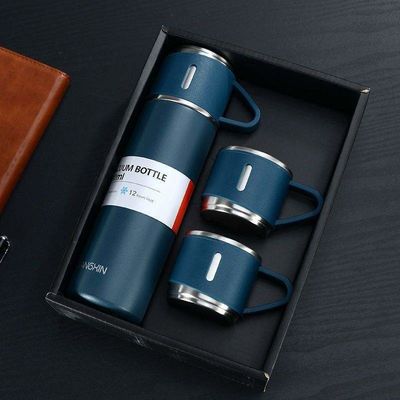 Logotipo de impressão personalizado Garrafas de água de 500 ml com frascos de vácuo de aço inoxidável isolados