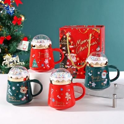Cartoon Design Style 2023 Natal Mug Gift Set Perfeito presente para o dia do Natal
