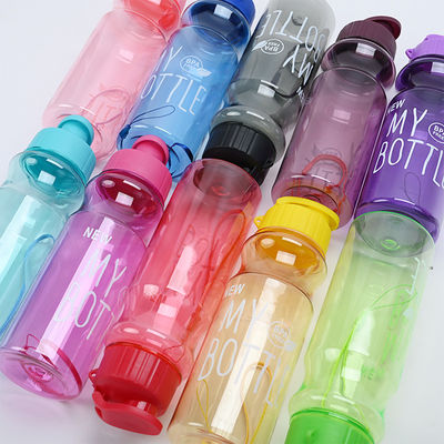 Garrafas de água potável de PET de 500 ml, unisex, com logotipo personalizado e fornecimento de amostra