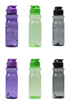 500ml PET BPA Free Cup Botalhas de Água de Bebida de Plástico com Faixa para Fitness