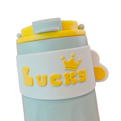 Flasca esportiva de desenhos animados de aço inoxidável 420ml Lucky Coffee Mug Vacuo Termos isolado