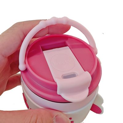 Flasca esportiva de desenhos animados de aço inoxidável 420ml Lucky Coffee Mug Vacuo Termos isolado