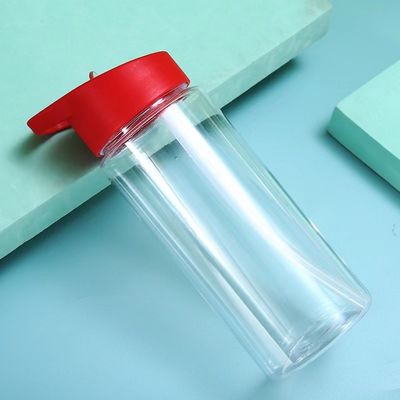 Segurança dos alimentos garrafa de água de plástico com infusor e palha e infusor para esportes de verão