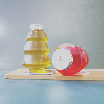Em estoque 300ml / 500ml garrafa de água de plástico para o presente de Natal adorável design de boneco de neve