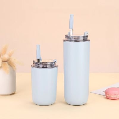 Copas de café de aço inoxidável 304 Design moderno garrafa reutilizável para bebidas quentes e frias