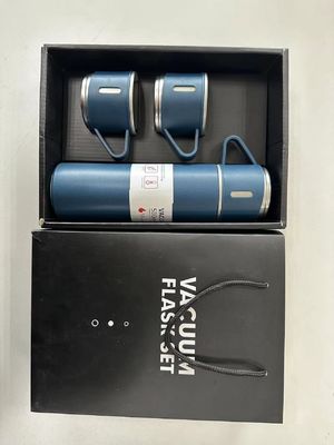 500 ml de frasco de vácuo de aço inoxidável isolado a vácuo com 3 copos