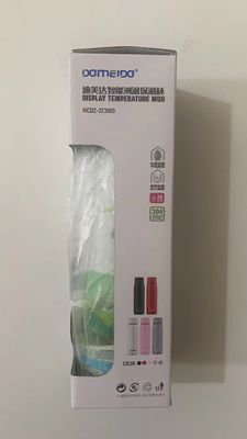 Display de temperatura LED portátil de 380 ml garrafa inteligente para viagens ao ar livre acampamento caminhadas