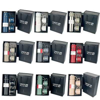 Embalagem de caixa de presente 500ml Flask Thermos de aço inoxidável para presentes de negócios