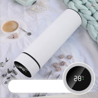 Logotipo personalizado Termos com tampa de aço inoxidável LED garrafa de água com display de temperatura