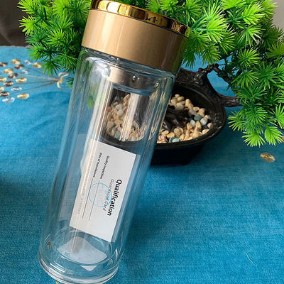2023 Top reciclado Eco Friendly Leakproof Glass garrafa de água para crianças e adultos transparente claro
