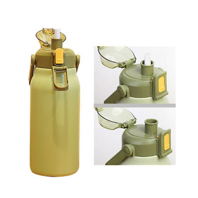 Designer de garrafas de água inteligentes de aço inoxidável 1700ml Capacidade com marcador de tempo e Li