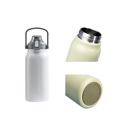 Designer de garrafas de água inteligentes de aço inoxidável 1700ml Capacidade com marcador de tempo e Li