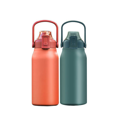 Designer de garrafas de água inteligentes de aço inoxidável 1700ml Capacidade com marcador de tempo e Li