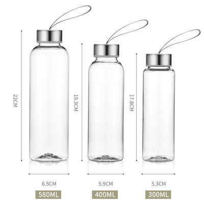 Padrão personalizado 300ml 400ml 500ml garrafa de plástico para esportes ao ar livre e viagens eficiência