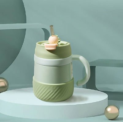 Taça de aço inoxidável pastel de parede dupla elegante e prática para presentes infantis