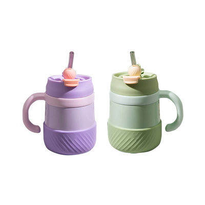 Taça de aço inoxidável pastel de parede dupla elegante e prática para presentes infantis