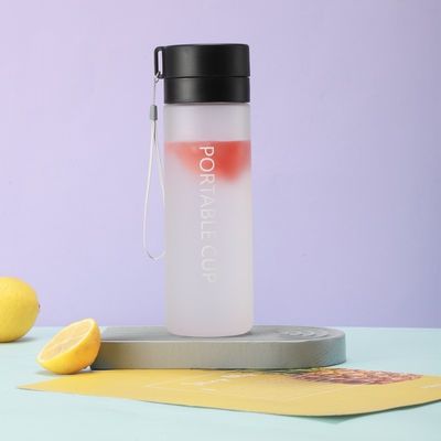 Garrafa de água de plástico transparente para crianças com logotipo personalizado livre de BPA e bebida direta