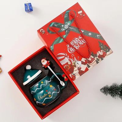 Criativa de Natal xícaras de café 480ml Capacidade sublimação Impressão Santa Claus Design
