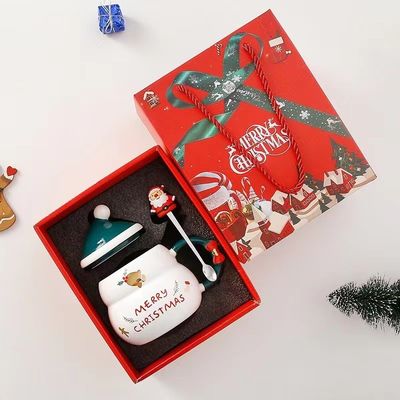 Criativa de Natal xícaras de café 480ml Capacidade sublimação Impressão Santa Claus Design