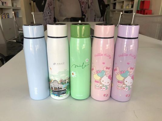 380ml LED Display de temperatura garrafa inteligente portavel e padrão personalizado tumblers copos