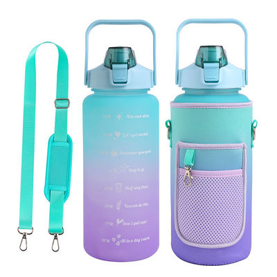 2000 ml garrafa de água de plástico Neoprene Vinho Boca larga Bebida Bottle Cover Manga Unisex