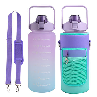 2000 ml garrafa de água de plástico Neoprene Vinho Boca larga Bebida Bottle Cover Manga Unisex
