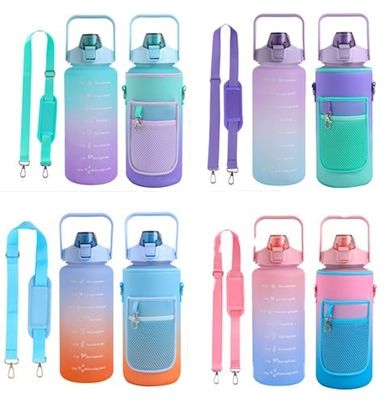 2000 ml garrafa de água de plástico Neoprene Vinho Boca larga Bebida Bottle Cover Manga Unisex