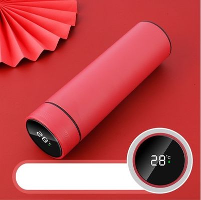 Termos customizados normais de 500 ml com display de temperatura digital inteligente e design à prova de vazamento