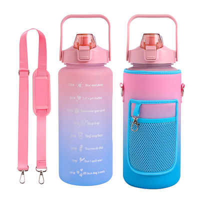 Desempenho de isolamento térmico Nenhuma garrafa de água de 2000 ml com manga e correia de neoprene