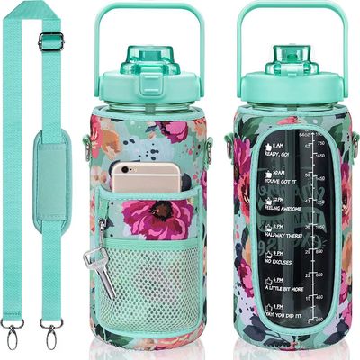 Desempenho de isolamento térmico Nenhuma garrafa de água de 2000 ml com manga e correia de neoprene