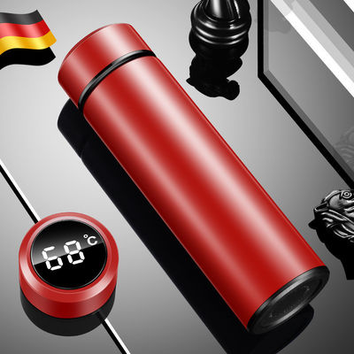 Logotipo personalizado aceito Copo de termo de aço inoxidável 304 com tampa de exibição de temperatura