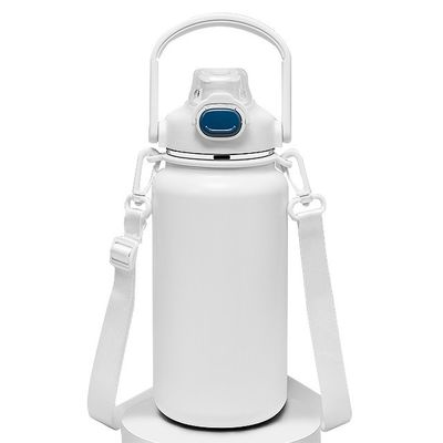 Copo de viagem ao ar livre 1600ml garrafa de água isolada-Copo de café de vácuo de aço inoxidável com alça