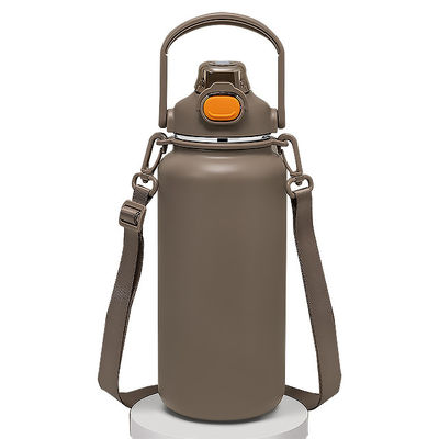 Copo de viagem ao ar livre 1600ml garrafa de água isolada-Copo de café de vácuo de aço inoxidável com alça