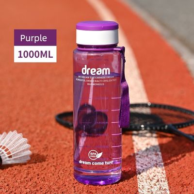 Beber Directo 1L Frigorífico Eco-Friendly Fitness Sport BPA livre garrafa portátil com marca de capacidade