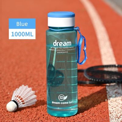 Beber Directo 1L Frigorífico Eco-Friendly Fitness Sport BPA livre garrafa portátil com marca de capacidade