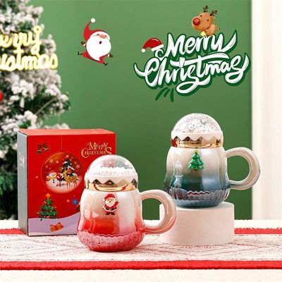 Gradient Color Ceramic Gift Boxed Mugs 2023 O mais novo design para acessórios de Natal