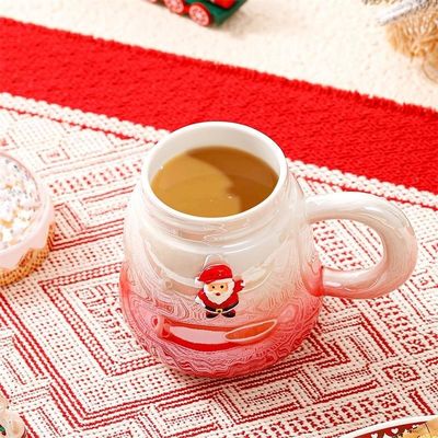 Gradient Color Ceramic Gift Boxed Mugs 2023 O mais novo design para acessórios de Natal